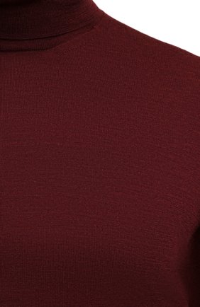 Мужской шерстяная водолазка CORNELIANI бордового цвета, арт. 88M523-1825126/00 | Фото 5 (Материал внешний: Шерсть; Рукава: Длинные; Принт: Без принта; Длина (для топов): Стандартные; Мужское Кросс-КТ: Водолазка-одежда; Стили: Кэжуэл)