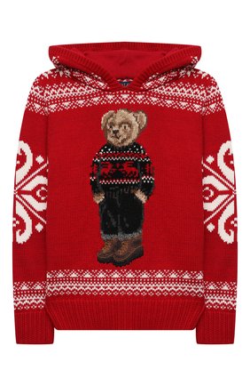 Детский хлопковый пуловер POLO RALPH LAUREN красного цвета по цене 18050 руб., арт. 313853153 | Фото 1 Детский хлопковый пуловер POLO RALPH LAUREN красного цвета, арт. 313853153 | Фото 1 (Материал внешний: Хлопок; Рукава: Длинные)