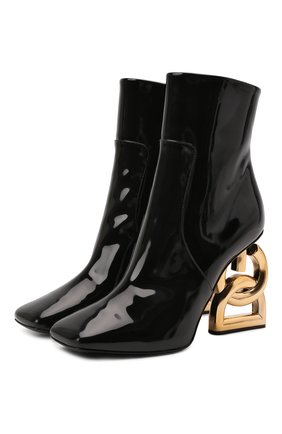 Женские кожаные ботильоны DOLCE & GABBANA черного цвета по цене 108500 руб., арт. CT0805/AQ132 | Фото 1 Женские кожаные ботильоны DOLCE & GABBANA черного цвета, арт. CT0805/AQ132 | Фото 1 (Материал внутренний: Натуральная кожа; Каблук высота: Высокий; Подошва: Плоская; Каблук тип: Фигурный; Материал внешний: Кожа)