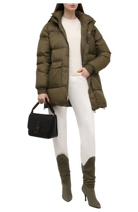 Женский пуховик HOLZWEILER хаки цвета по цене 49300 руб., арт. 13009/S0L D0WN JACKET | Фото 2 Женский пуховик HOLZWEILER хаки цвета, арт. 13009/S0L D0WN JACKET | Фото 2 (Материал внешний: Синтетический материал; Материал подклада: Синтетический материал; Материал утеплителя: Пух и перо; Рукава: Длинные; Длина (верхняя одежда): До середины бедра; Стили: Спорт-шик; Кросс-КТ: Куртка, Пуховик)