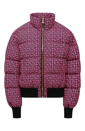 Женский пуховик balmain x rossignol BALMAIN фуксия цвета по цене 231000 руб., арт. WF2TP015/I731 | Фото 1 Женский пуховик balmain x rossignol BALMAIN фуксия цвета, арт. WF2TP015/I731 | Фото 1 (Рукава: Длинные; Длина (верхняя одежда): Короткие; Материал подклада: Синтетический материал; Материал утеплителя: Пух и перо; Материал внешний: Синтетический материал; Стили: Спорт-шик; Кросс-КТ: Куртка, Пуховик)