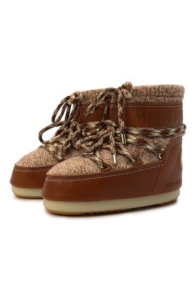 Женские комбинированные сапоги chloé x moon boot CHLOÉ коричневого цвета по цене 51950 руб., арт. CHC21W534W0 | Фото 1 Женские комбинированные сапоги chloé x moon boot CHLOÉ коричневого цвета, арт. CHC21W534W0 | Фото 1 (Подошва: Платформа; Материал внутренний: Текстиль; Материал внешний: Текстиль, Кожа; Каблук тип: Устойчивый; Высота голенища: Низкие; Женское Кросс-КТ: Дутики; Материал утеплителя: Без утеплителя)