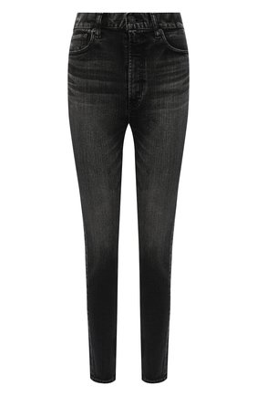 Женские джинсы MOUSSY темно-серого цвета, арт. 025EAC12-2210 | Фото 1 (Длина (брюки, джинсы): Стандартные; Материал внешний: Хлопок, Деним; Стили: Кэжуэл; Кросс-КТ: Деним; Силуэт Ж (брюки и джинсы): Скинни)