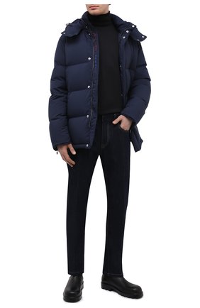 Мужская пуховик ZILLI SPORT темно-синего цвета по цене 454500 руб., арт. MAW-00Z02-JACKE/0001 | Фото 2 Мужская пуховик ZILLI SPORT темно-синего цвета, арт. MAW-00Z02-JACKE/0001 | Фото 2 (Материал подклада: Синтетический материал; Материал внешний: Синтетический материал; Рукава: Длинные; Материал утеплителя: Пух и перо; Кросс-КТ: Куртка; Мужское Кросс-КТ: пуховик-короткий; Стили: Кэжуэл; Длина (верхняя одежда): До середины бедра)