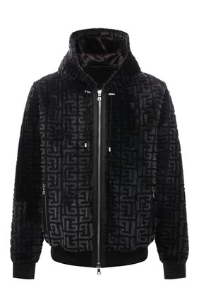 Мужская дубленка BALMAIN черного цвета по цене 364000 руб., арт. WH2TH120/L141 | Фото 1 Мужская дубленка BALMAIN черного цвета, арт. WH2TH120/L141 | Фото 1 (Рукава: Длинные; Материал внешний: Натуральный мех; Материал подклада: Синтетический материал; Длина (верхняя одежда): Короткие; Стили: Спорт-шик)