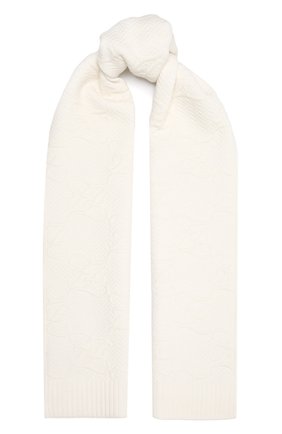 Женский шарф FENDI кремвого цвета, арт. FXT251 AHRG | Фото 1 (Материал: Шерсть, Текстиль)