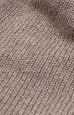 Женская кашемировая шапка с помпоном из меха соболя BLACK SABLE темно-бежевого цвета, арт. BS-005CV2 | Фото 4 (Материал: Текстиль, Кашемир, Шерсть)