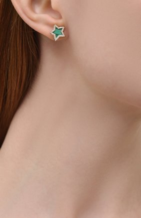Женские серьги J-POINT золотого цвета по цене 92000 руб., арт. ИПГ857.81.051021.1Y | Фото 2 Женские серьги J-POINT золотого цвета, арт. ИПГ857.81.051021.1Y | Фото 2 (Материал: Золото)