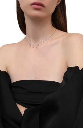 Женское колье love J-POINT серебряного цвета по цене 91000 руб., арт. ИПГ857.81.051021.12W | Фото 2 Женское колье love J-POINT серебряного цвета, арт. ИПГ857.81.051021.12W | Фото 2 (Материал: Золото)
