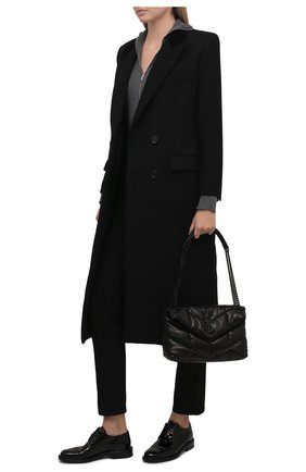 Женская кожаные туфли SAINT LAURENT черного цвета по цене 65050 руб., арт. 669325/1TV00 | Фото 2 Женская кожаные туфли SAINT LAURENT черного цвета, арт. 669325/1TV00 | Фото 2 (Материал внутренний: Натуральная кожа; Подошва: Плоская; Каблук высота: Низкий; Каблук тип: Устойчивый; Материал внешний: Кожа)