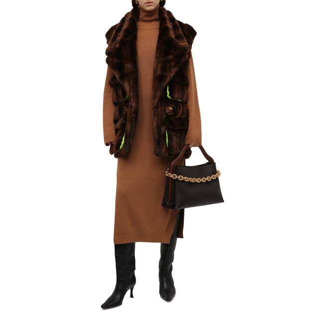 фото Жилет из экомеха balmain