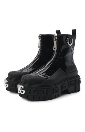 Женские комбинированные ботинки hi trekking DOLCE & GABBANA черного цвета по цене 86550 руб., арт. CT0843/AQ496 | Фото 1 Женские комбинированные ботинки hi trekking DOLCE & GABBANA черного цвета, арт. CT0843/AQ496 | Фото 1 (Материал внешний: Экокожа; Каблук высота: Средний; Материал внутренний: Натуральная кожа; Подошва: Платформа; Каблук тип: Устойчивый; Женское Кросс-КТ: Челси-ботинки)