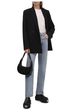 Женские комбинированные ботинки hi trekking DOLCE & GABBANA черного цвета по цене 86550 руб., арт. CT0843/AQ496 | Фото 2 Женские комбинированные ботинки hi trekking DOLCE & GABBANA черного цвета, арт. CT0843/AQ496 | Фото 2 (Материал внешний: Экокожа; Каблук высота: Средний; Материал внутренний: Натуральная кожа; Подошва: Платформа; Каблук тип: Устойчивый; Женское Кросс-КТ: Челси-ботинки)