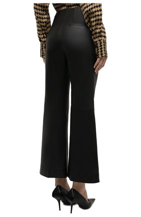 Женские кожаные брюки KHAITE черного цвета, арт. 3080708/HALEY | Фото 4 (Стили: Гламурный; Длина (брюки, джинсы): Стандартные; Женское Кросс-КТ: Брюки-одежда; Региональные ограничения белый список (Axapta Mercury): RU; Силуэт Ж (брюки и джинсы): Расклешенные; Материал внешний: Натуральная кожа; Материал подклада: Шелк)
