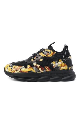 Детские кроссовки VERSACE разноцветного цвета по цене 45200 руб., арт. YHX00002/1A01187/34-40 | Фото 2 Детские кроссовки VERSACE разноцветного цвета, арт. YHX00002/1A01187/34-40 | Фото 2 (Материал внешний: Текстиль; Материал внутренний: Текстиль)