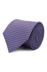 Мужской шелковый галстук BOSS сиреневого цвета, арт. 50466848 | Фото 1 (Принт: С принтом; Материал: Текстиль, Шелк)
