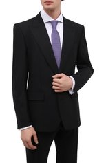 Му�жской шелковый галстук BOSS сиреневого цвета, арт. 50466848 | Фото 2 (Принт: С принтом; Материал: Текстиль, Шелк)