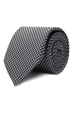 Мужской галстук BOSS черно-белого цвета, арт. 50466718 | Фото 1 (Материал: Текстиль, Синтетический материал; Принт: С принтом)