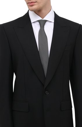 Мужской галстук BOSS черно-белого цвета, арт. 50466718 | Фото 2 (Материал: Текстиль, Синтетический материал; Принт: С принтом)