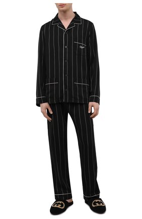 Мужского домашние туфли GUCCI черного цвета по цене 92750 руб., арт. 658797/D0L00 | Фото 2 Мужского домашние туфли GUCCI черного цвета, арт. 658797/D0L00 | Фото 2 (Материал внешний: Натуральный мех; Материал утеплителя: Натуральный мех; Мужское Кросс-КТ: тапочки-обувь; Кросс-КТ: тапочки)