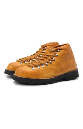 Мужские кожаные ботинки ANDREA VENTURA FIRENZE оранжевого цвета, арт. LE APUANE 1/SHEARLING/IGNIS WASH/ARCTIC GRIP | Фото 1 (Подошва: Плоская; Материал утеплителя: Натуральный мех; Материал внутренний: Натуральная кожа; Мужское Кросс-КТ: Ботинки-обувь, Хайкеры-обувь; Материал внешний: Кожа)