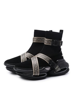 Мужские комбинированные кроссовки b-bold BALMAIN черного цвета по цене 132500 руб., арт. WM0VJ274/TKLM | Фото 1 Мужские комбинированные кроссовки b-bold BALMAIN черного цвета, арт. WM0VJ274/TKLM | Фото 1 (Стили: Гранж; Материал внутренний: Натуральная кожа; Подошва: Массивная; Материал внешний: Кожа; Материал утеплителя: Без утеплителя; Длина стельки: 29,5)