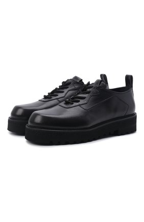 Мужские кожаные ботинки RARE черного цвета, арт. RU3361/TUCS0N | Фото 1 (Материал внутренний: Натуральная кожа; Материал внешний: Текстиль, Кожа; Мужское Кросс-КТ: Ботинки-обувь; Подошва: Массивная; Материал утеплителя: Без утеплителя)