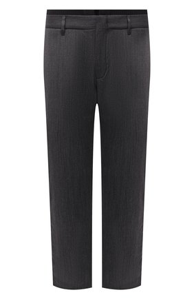 Мужские шерстяные брюки ZILLI SPORT темно-серого цвета, арт. M0W-40-38X-F6408/0001 | Фото 1 (Материал внешний: Шерсть; Случай: Повседневный; Стили: Кэжуэл; Материал подклада: Купро; Длина (брюки, джинсы): Стандартные)
