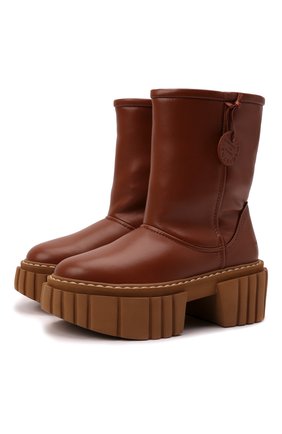 Женские полусапоги STELLA MCCARTNEY коричневого цвета по цене 56900 руб., арт. 800398/KP001 | Фото 1 Женские полусапоги STELLA MCCARTNEY коричневого цвета, арт. 800398/KP001 | Фото 1 (Каблук тип: Устойчивый; Материал внешний: Экокожа, Текстиль; Материал утеплителя: Экомех; Каблук высота: Средний; Высота голенища: Низкие; Подошва: Платформа)