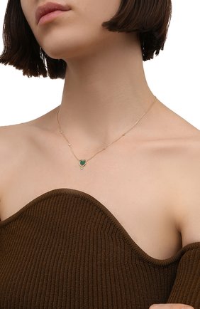Женское колье J-POINT золотого цвета по цене 61000 руб., арт. ИПГ857.81.051021.17Y | Фото 2 Женское колье J-POINT золотого цвета, арт. ИПГ857.81.051021.17Y | Фото 2 (Материал: Золото)