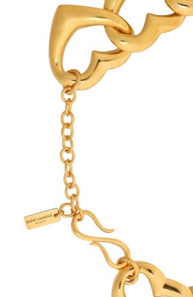 Женское чокер SAINT LAURENT золотого цвета по цене 57200 руб., арт. 657170/Y1500 | Фото 4 Женское чокер SAINT LAURENT золотого цвета, арт. 657170/Y1500 | Фото 4 (Материал: Металл)