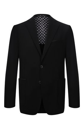 Мужской кашемировый пиджак ZILLI SPORT черного цвета по цене 472500 руб., арт. MNW-ECKX-2-F6307/0001 | Фото 1 Мужской кашемировый пиджак ZILLI SPORT черного цвета, арт. MNW-ECKX-2-F6307/0001 | Фото 1 (Материал подклада: Шелк; Материал внешний: Кашемир, Шерсть; Рукава: Длинные; Длина (для топов): Стандартные; Случай: Повседневный; Пиджаки М: Прямой; Стили: Кэжуэл; 1-2-бортные: Однобортные)