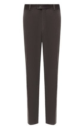 Мужские хлопковые брюки HILTL серого цвета, арт. PARMA/74818/60-70 | Фото 1 (Материал внешний: Хлопок; Big sizes: Big Sizes; Случай: Повседневный; Стили: Кэжуэл; Длина (брюки, джинсы): Стандартные)