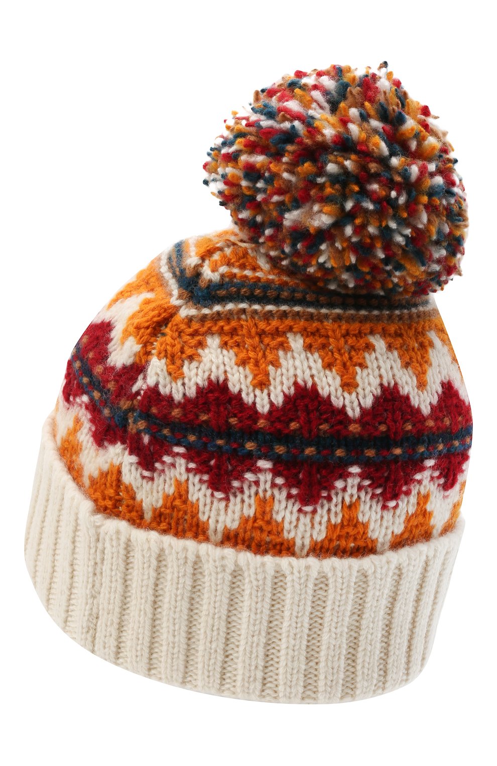 Женская кашемировая шапка LORO PIANA кремвого цвета, арт. FAL9117 | Фото 3 (Материал: Текстиль, Кашемир, Шерсть; Региональные ограничения белый список (Axapta Mercury): RU)