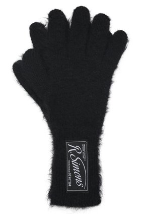 Женские перчатки RAF SIMONS черного цвета, арт. 212-848-50001 | Фото 1 (Материал: Шерсть, Текстиль)
