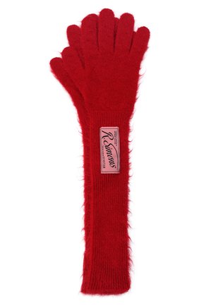 Женские перчатки RAF SIMONS красного цвета, арт. 212-849-50001 | Фото 1 (Материал: Шерсть, Текстиль)