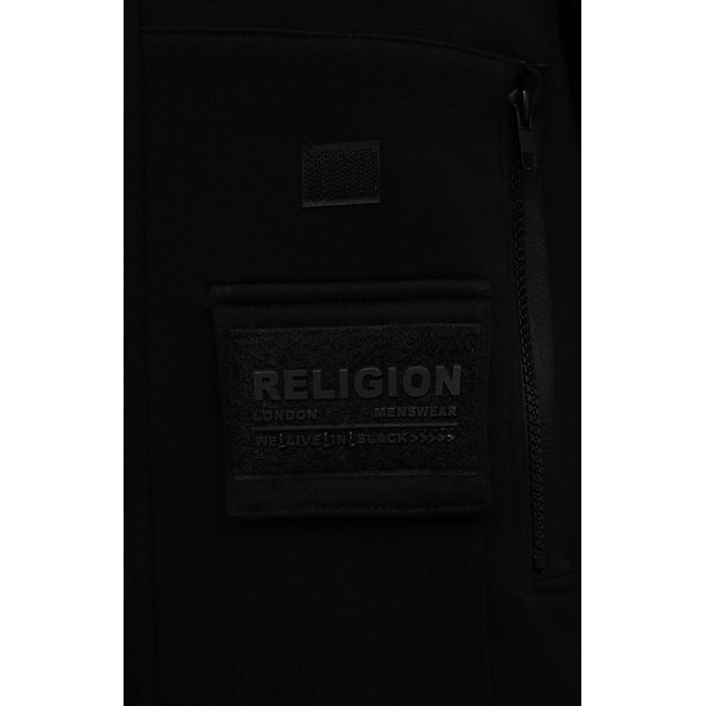 Хлопковый свитшот Religion 31TEDW24, цвет чёрный, размер 46 - фото 5