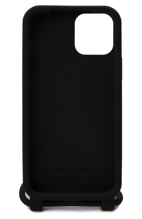 Чехол для iphone 12/12 pro BOTTEGA VENETA черного цвета, арт. 680029/V0EY0 | Фото 2 (Материал: Пластик)