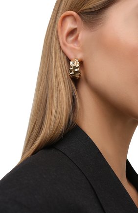 Женские серьги JW ANDERSON золотого цвета по цене 19500 руб., арт. JY0099 0T0024 | Фото 2 Женские серьги JW ANDERSON золотого цвета, арт. JY0099 0T0024 | Фото 2 (Материал: Металл)