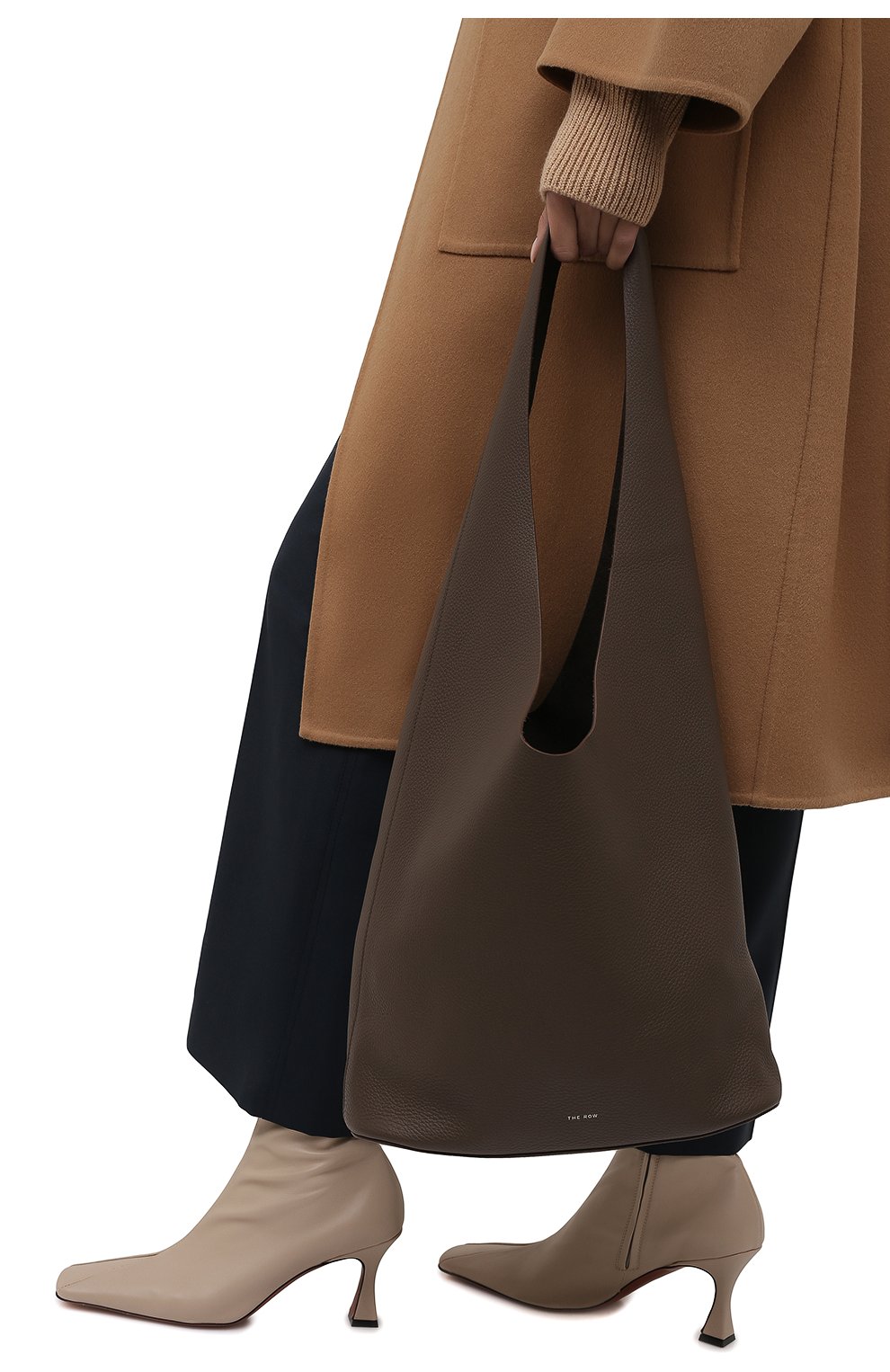 Женский сумка-шопер bindle THE ROW коричневого цвета, арт. W1263L129 | Фото 2 (Сумки-технические: Сумки-шопперы; Размер: medium; Материал: Натуральная кожа; Региональные ограничения белый список (Axapta Mercury): RU)
