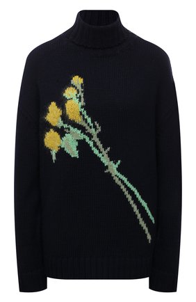 Женский шерстяной свитер BERNADETTE темно-синего цвета по цене 63650 руб., арт. PS22-KNIT-PULL-S0F-MER-1 | Фото 1 Женский шерстяной свитер BERNADETTE темно-синего цвета, арт. PS22-KNIT-PULL-S0F-MER-1 | Фото 1 (Рукава: Длинные; Материал внешний: Шерсть; Длина (для топов): Стандартные; Стили: Кэжуэл; Женское Кросс-КТ: Свитер-одежда)