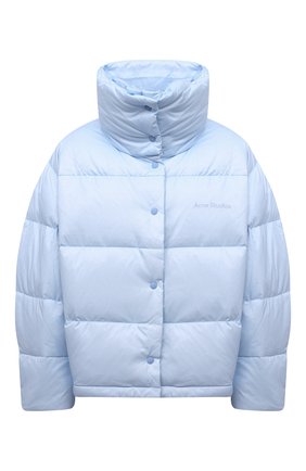 Женская пуховая куртка ACNE STUDIOS светло-голубого цвета по цене 79950 руб., арт. A90366 | Фото 1 Женская пуховая куртка ACNE STUDIOS светло-голубого цвета, арт. A90366 | Фото 1 (Материал внешний: Синтетический материал; Материал утеплителя: Пух и перо; Материал подклада: Синтетический материал; Стили: Спорт-шик; Рукава: Длинные; Длина (верхняя одежда): Короткие; Кросс-КТ: Куртка; Женское Кросс-КТ: Пуховик-куртка)