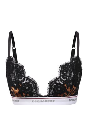 Женский бра-топ DSQUARED2 леопардового цвета по цене 28700 руб., арт. D8R083680 | Фото 1 Женский бра-топ DSQUARED2 леопардового цвета, арт. D8R083680 | Фото 1 (Материал внешний: Синтетический материал)