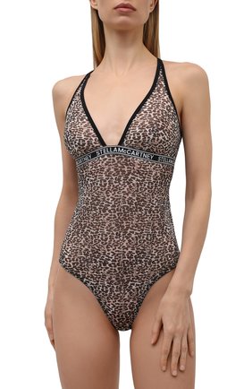 Женское хлопковое боди STELLA MCCARTNEY леопардового цвета по цене 14500 руб., арт. S6F041000 | Фото 2 Женское хлопковое боди STELLA MCCARTNEY леопардового цвета, арт. S6F041000 | Фото 2 (Материал внешний: Синтетический материал; Женское Кросс-КТ: Боди-белье)