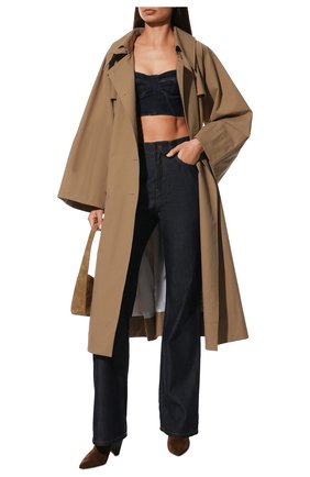 Женские замшевые ботильоны niki SAINT LAURENT темно-коричневого цвета по цене 86800 руб., арт. 678534/27DA1 | Фото 2 Женские замшевые ботильоны niki SAINT LAURENT темно-коричневого цвета, арт. 678534/27DA1 | Фото 2 (Каблук высота: Низкий; Подошва: Плоская; Материал внутренний: Натуральная кожа; Материал внешний: Замша, Кожа; Каблук тип: Устойчивый; Материал утеплителя: Без утеплителя)