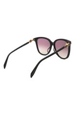 Женские солнцезащитные очки ALEXANDER MCQUEEN черного цвета, арт. AM0326S 003 | Фото 4 (Тип очков: С/з; Оптика Гендер: оптика-женское; Очки форма: Cat-eye)