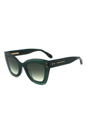 Женские солнцезащитные очки ISABEL MARANT зеленого цвета, арт. IM0050/G 1ED | Фото 1 (Тип очков: С/з; Оптика Гендер: оптика-женское; Очки форма: Бабочка)