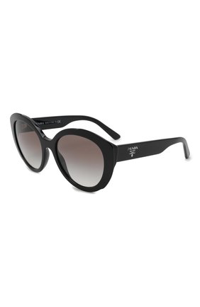 Женские солнцезащитные очки PRADA черного цвета, арт. 01YS-1AB0A7 | Фото 1 (Тип очков: С/з; �Оптика Гендер: оптика-женское; Очки форма: Овальные, Cat-eye)