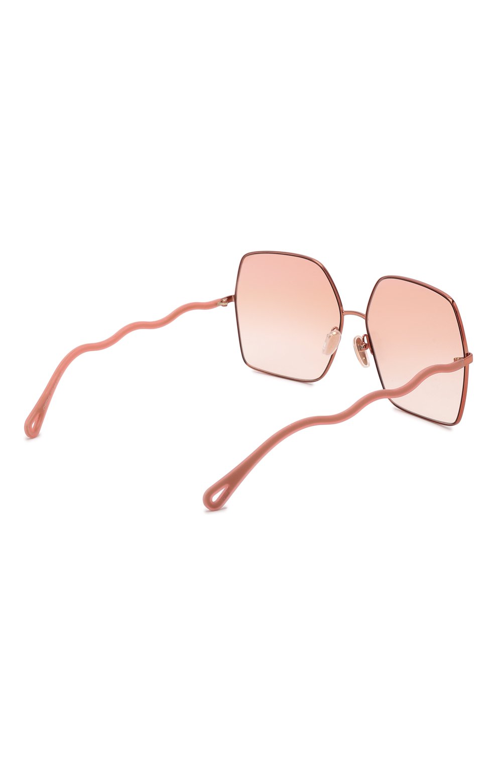 Женские солнцезащитные очки CHLOÉ розового цвета, арт. CH0054S 001 | Фото 4 (Тип очков: С/з; Очки форма: Квадратные, Over-size; Оптика Гендер: оптика-женское)