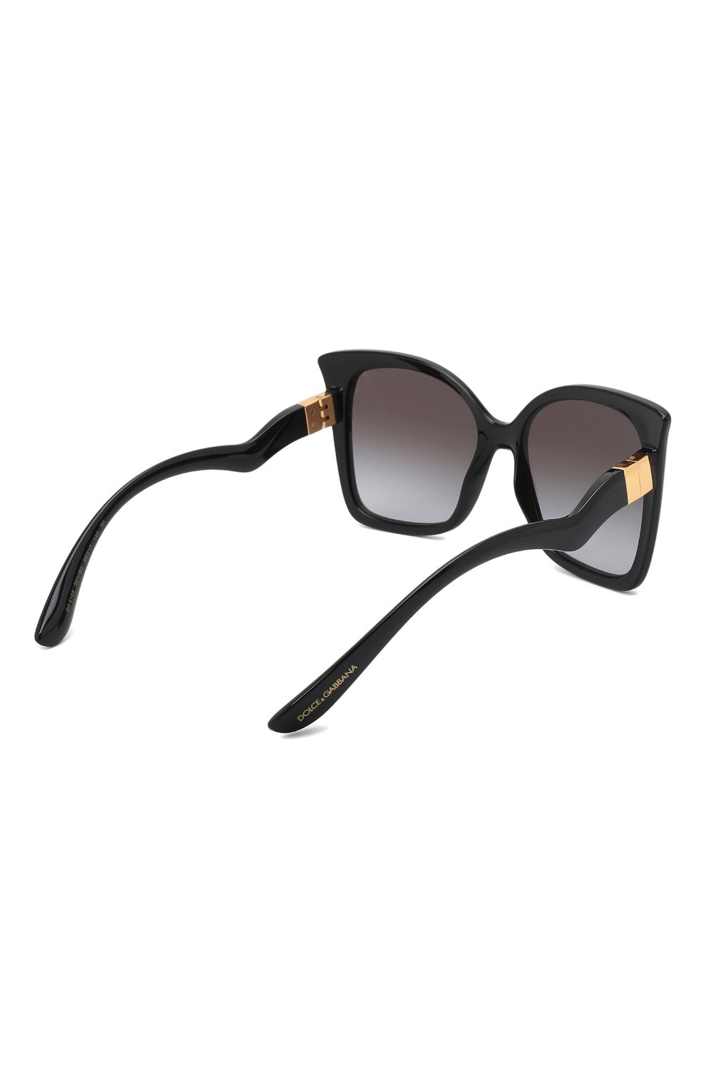 Женские солнцезащитные очки DOLCE & GABBANA черного цвета, арт. 6168-501/8G | Фото 4 (Тип очков: С/з; Очки форма: Квадратные; Оптика Гендер: оптика-женское)